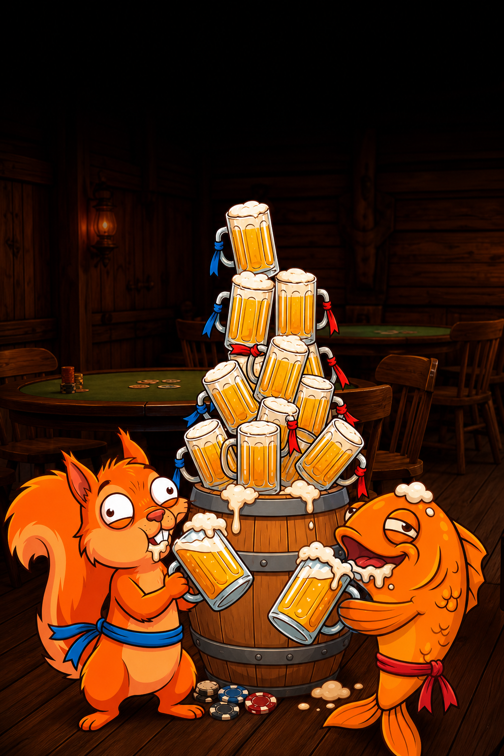Пивной турнир с рыбкой и белкой — героями Pivo Casino